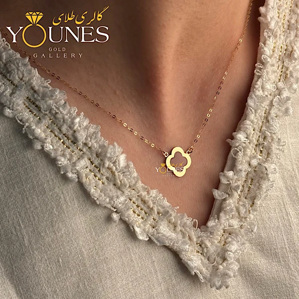 گردنبند میناکاری ونکلیف کالباسی طلا